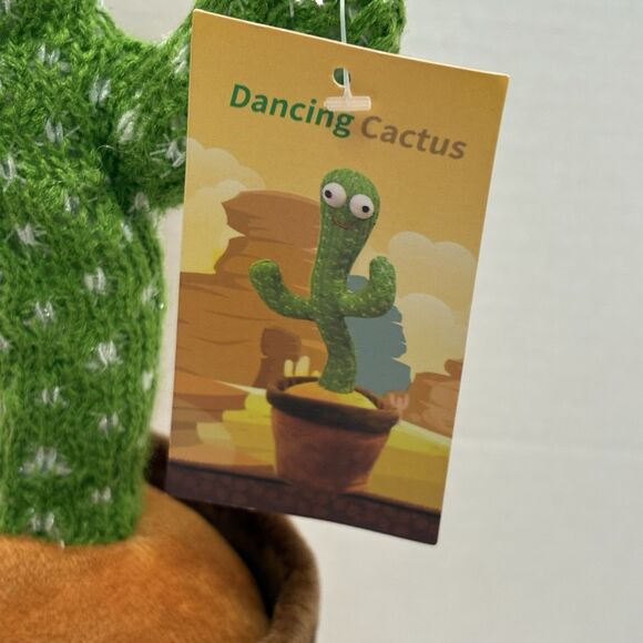 Dancing Cactus Repeat Talking Plush Toy Singing Musical Toy - Picture 2 of 4
